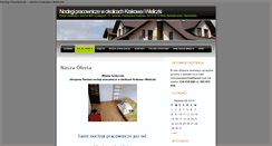 Desktop Screenshot of pracownicze.noclegi-okolice-krakowa.pl